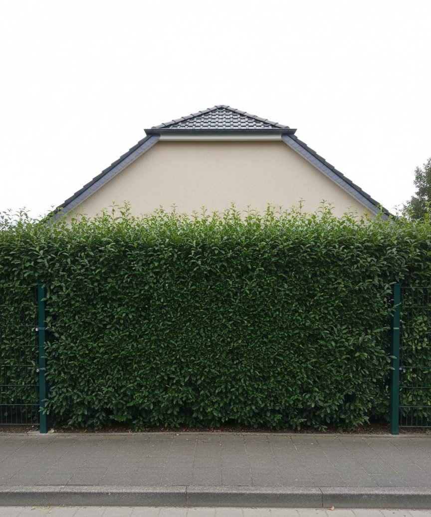 Liguster-Hecke — nach dem Schnitt